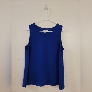 Blue Sleeveless Women's Top